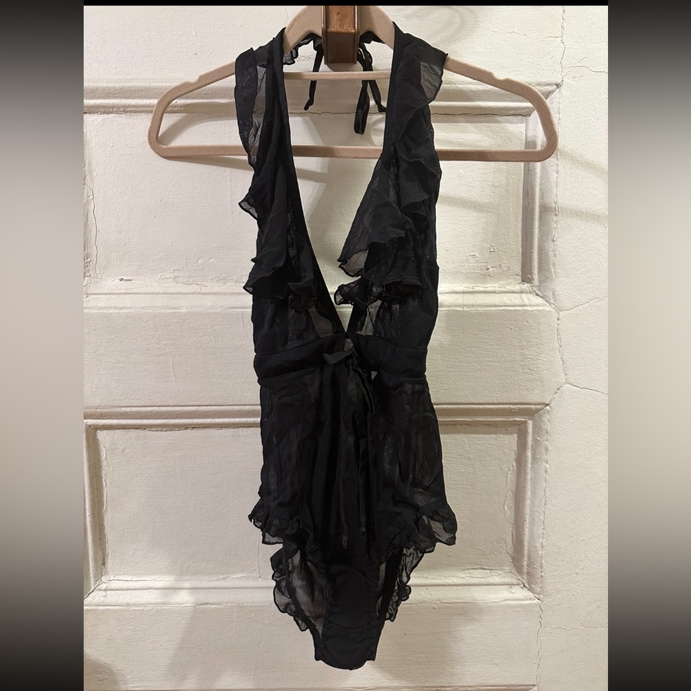 NWT We Are HAH “Butterfly Bodysuit” size Small in Noir / Black - Picture 2 of 5